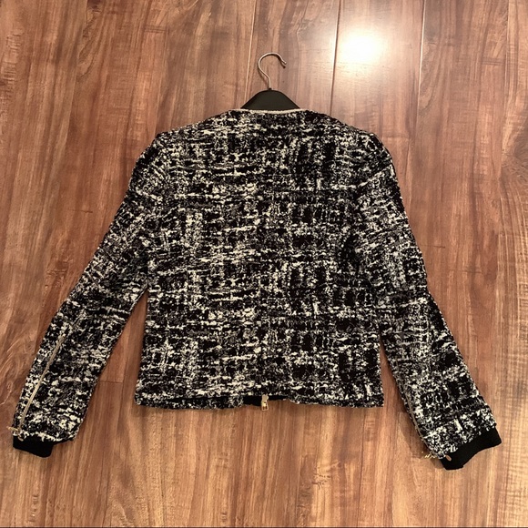 Sandro wool blend round neck jacket - Picture 4 of 7